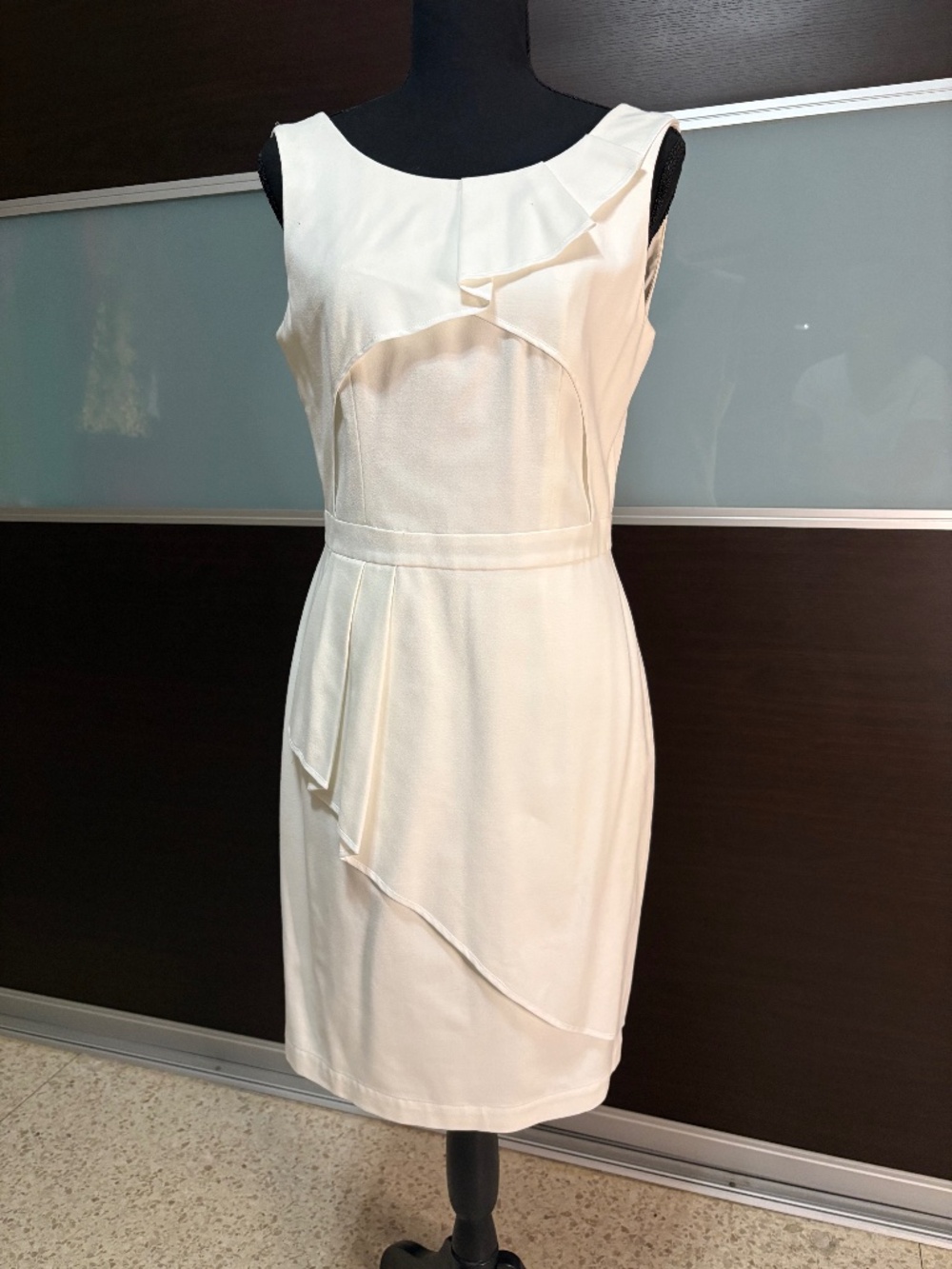 BCBG White Sheath